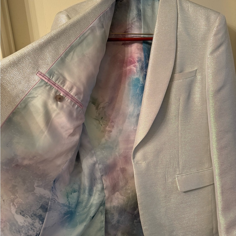 Tallia Mens Iridescent Blazer - Picture 3 of 6